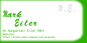 mark eiler business card
